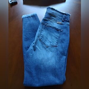 KanCan Distressed Button Fly Jeans